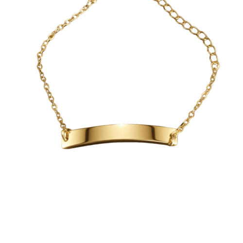 Pulsera Placa Curva